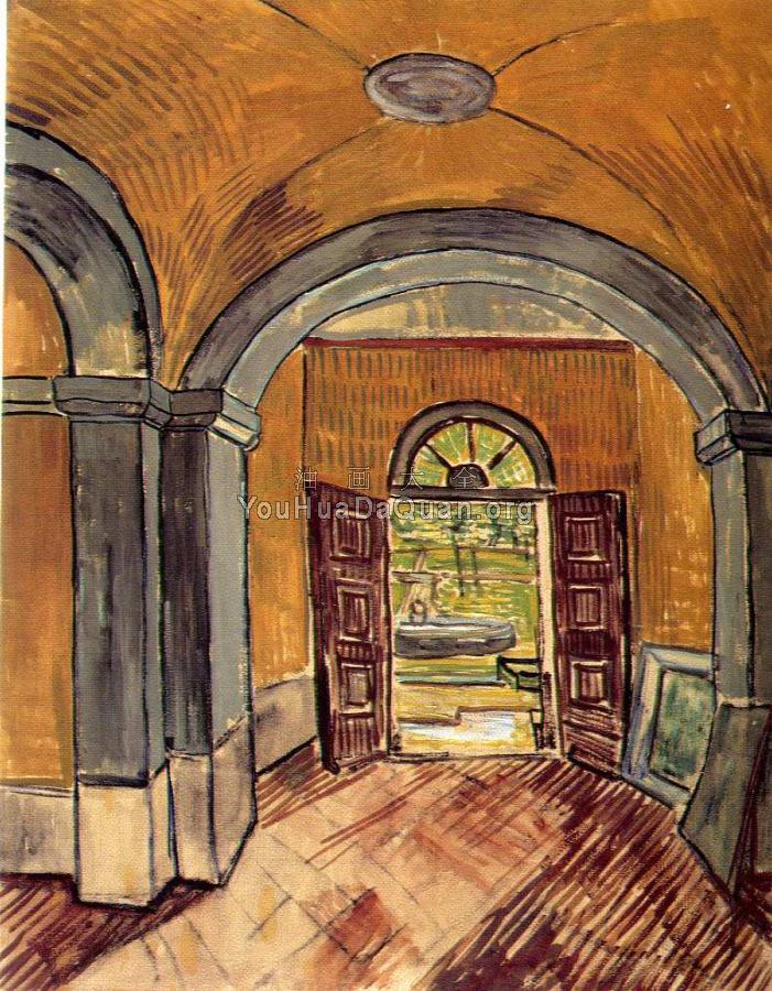 医院前厅 - 文森特·威廉·梵高